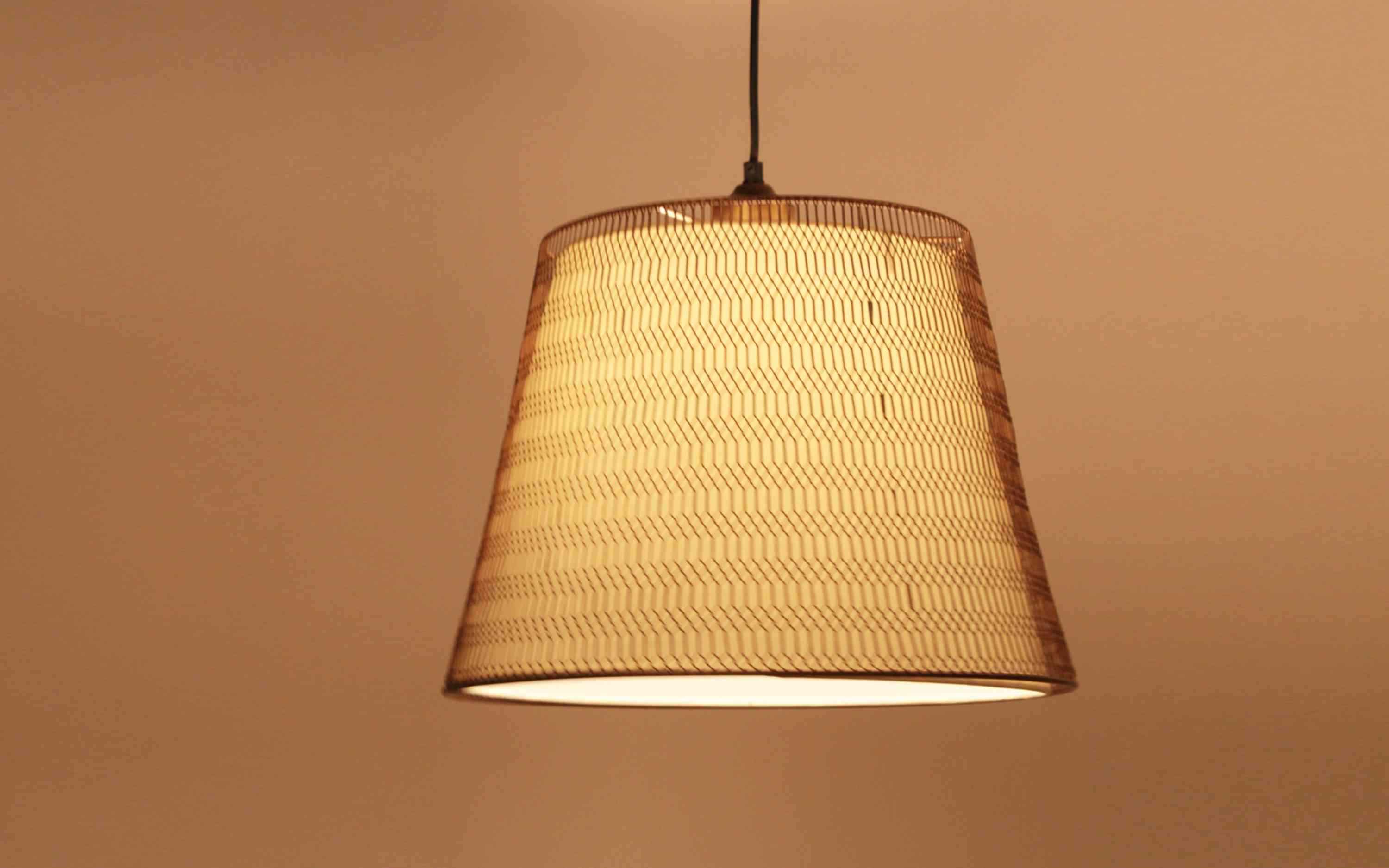 Rhombus Hanging Lamp Gold