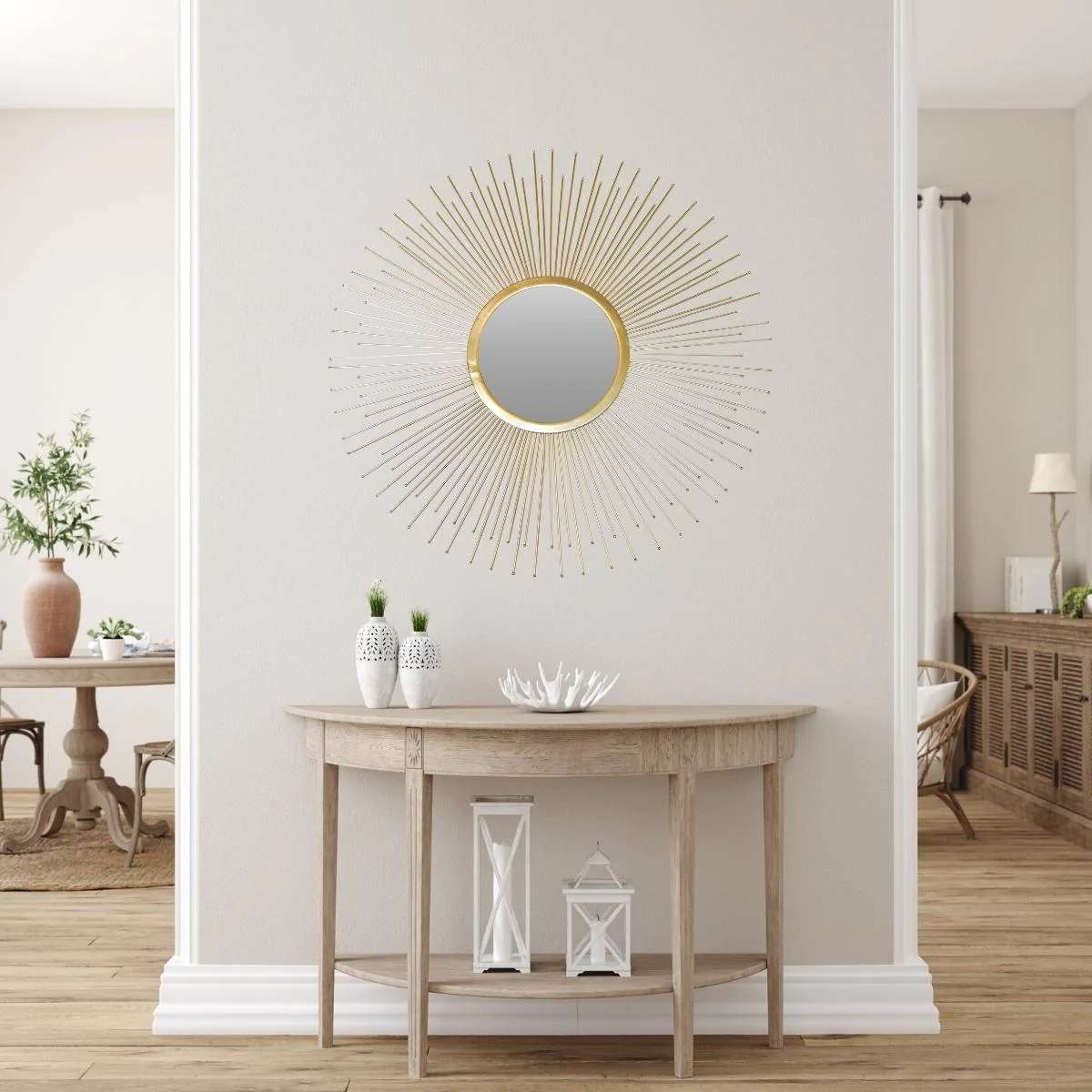 Midas Golden Sunburst Mirror