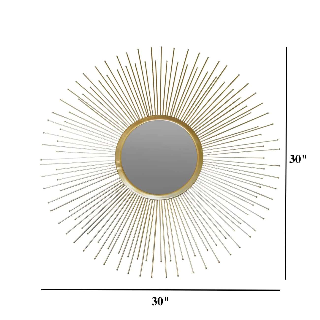 Midas Golden Sunburst Mirror