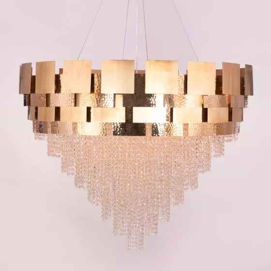 Gold Plated Metal Led Chandelier