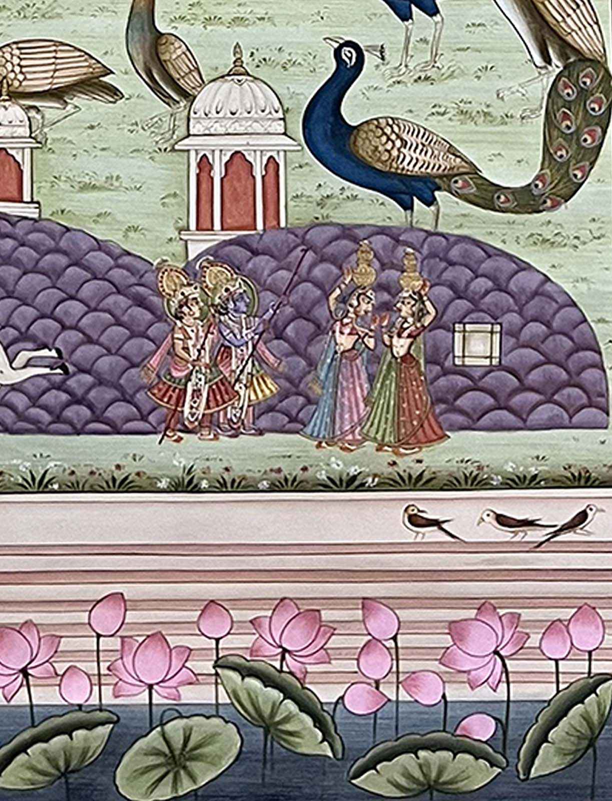 Shrinathji & Peacocks