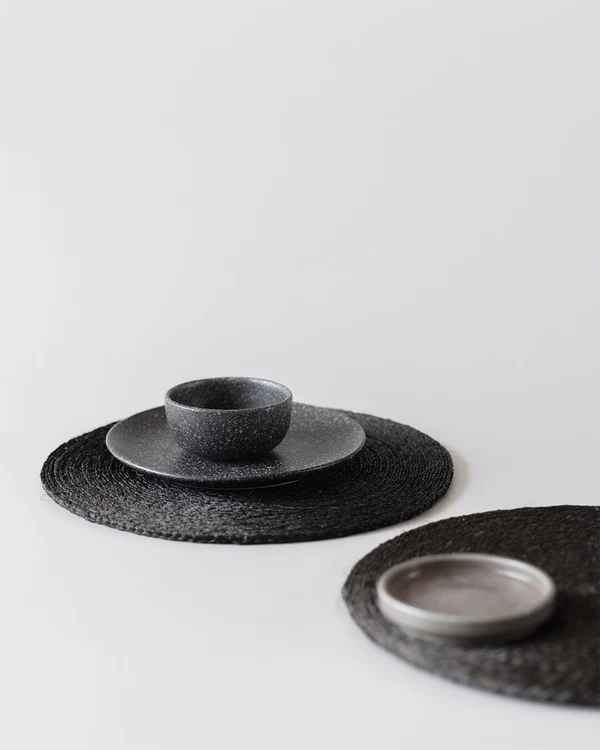 Black Placemat Set