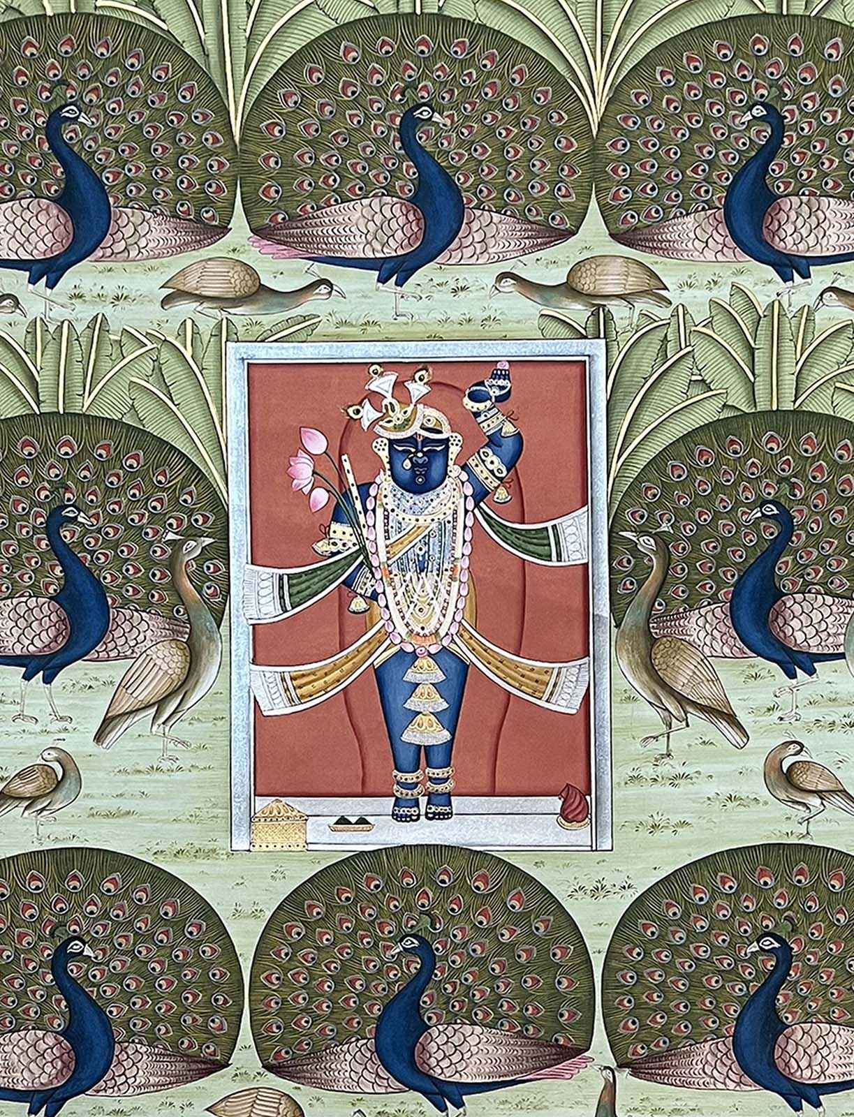 Shrinathji & Peacocks