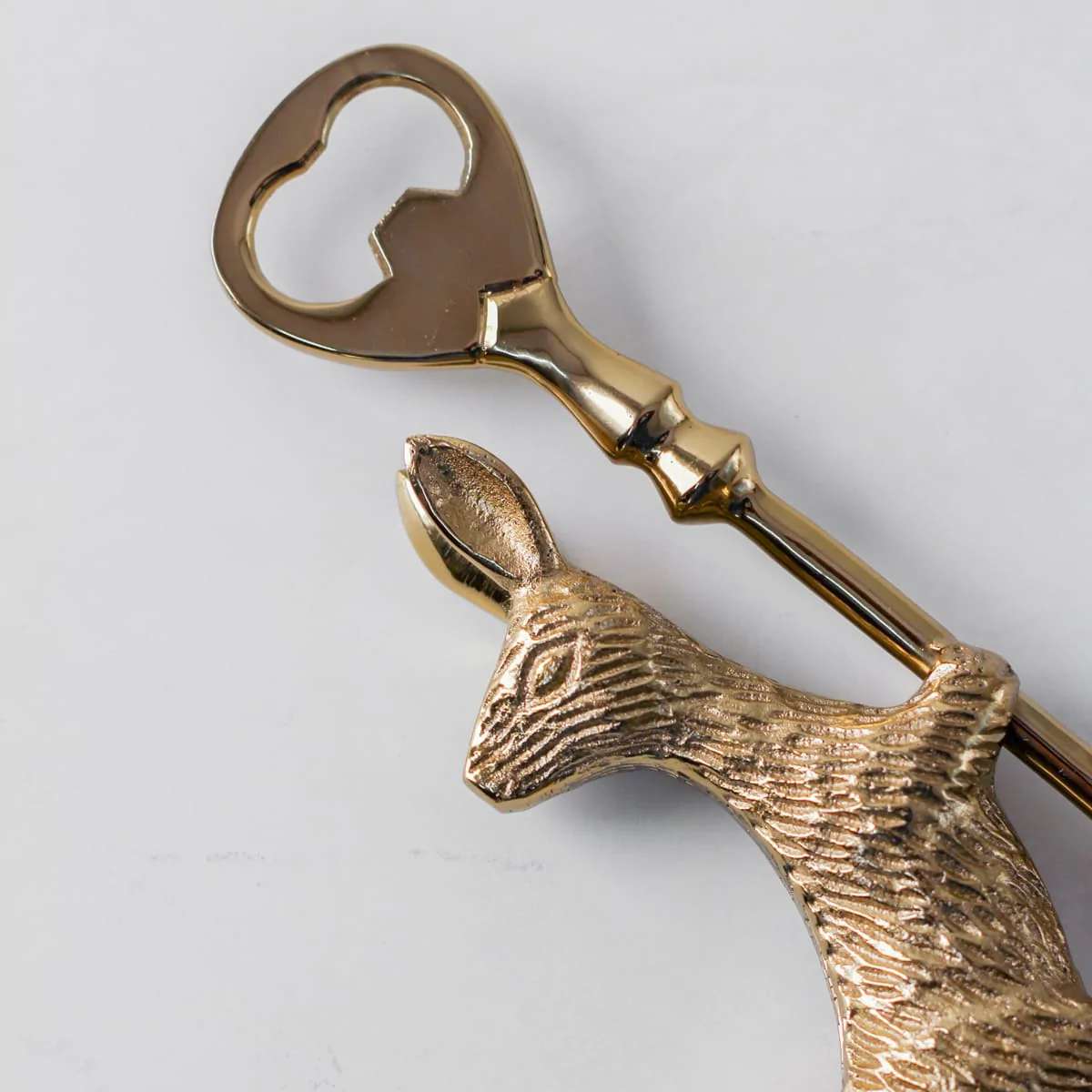 Tobias Brass Rabbit Bottle Opener