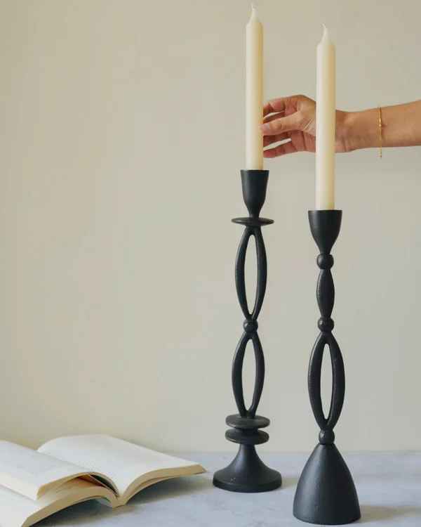 Golden Stem Candle Holder