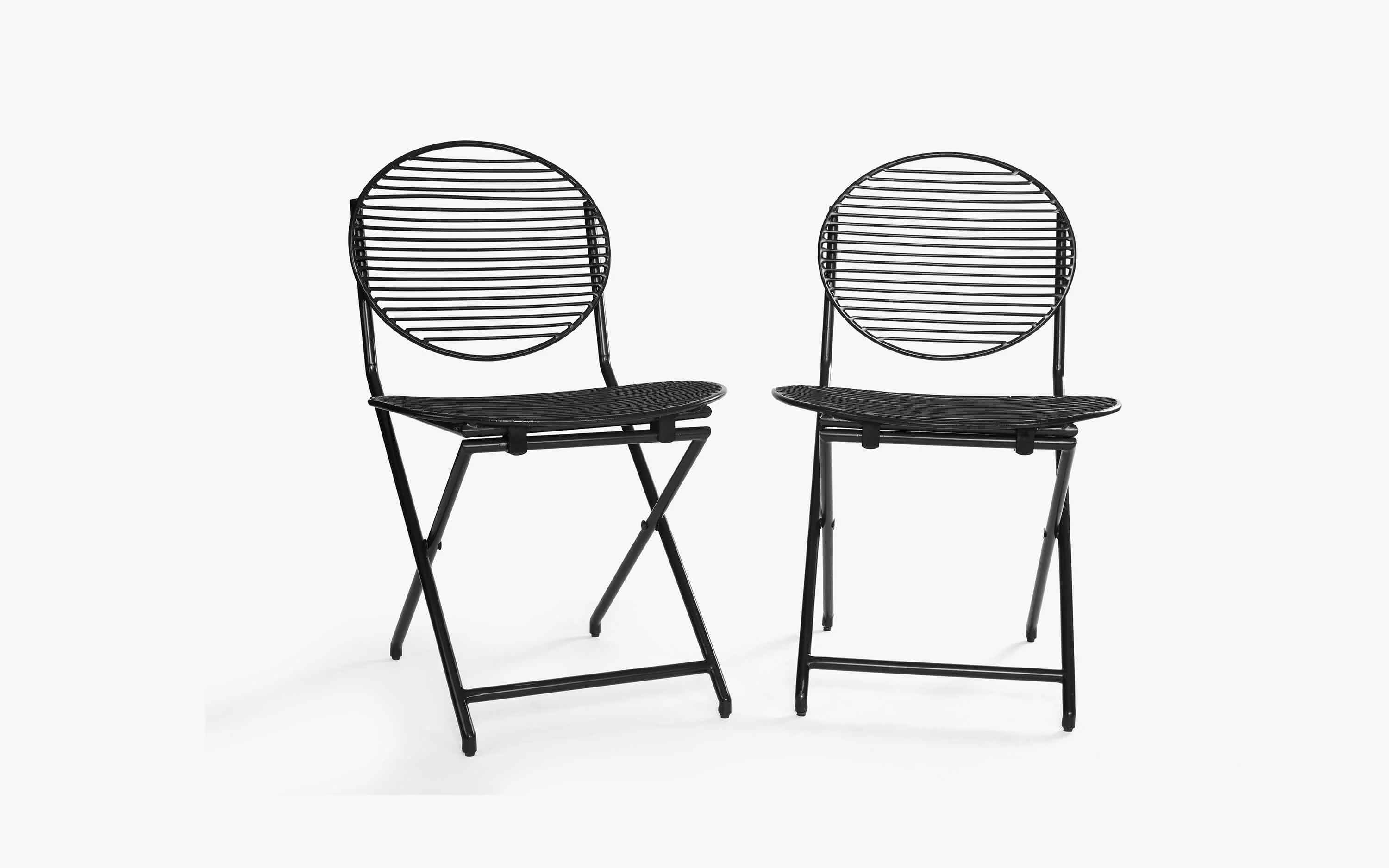 Patio Black Table Set With 2 Chairs