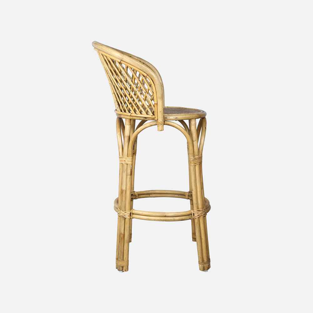 Seaside Style Cane Barstool