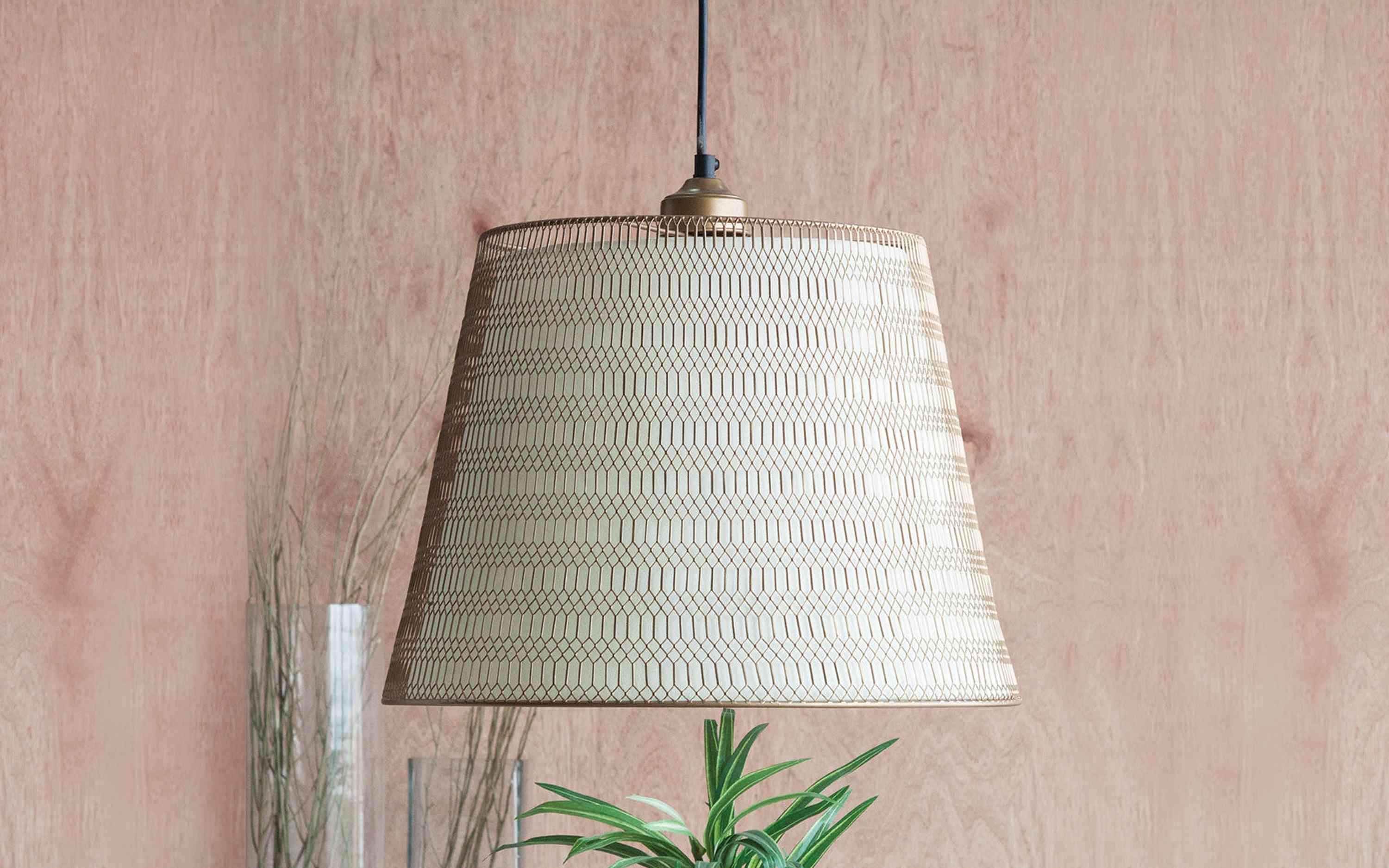 Rhombus Hanging Lamp Gold