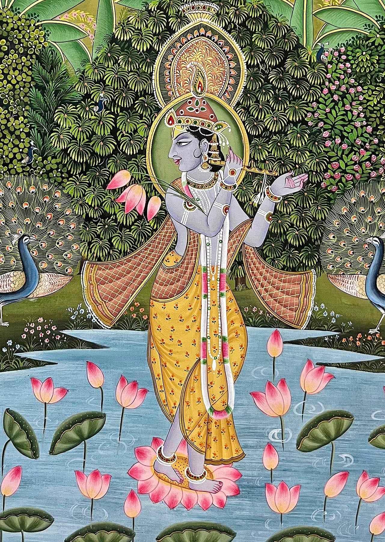 Handmade Lord Krishna Painting