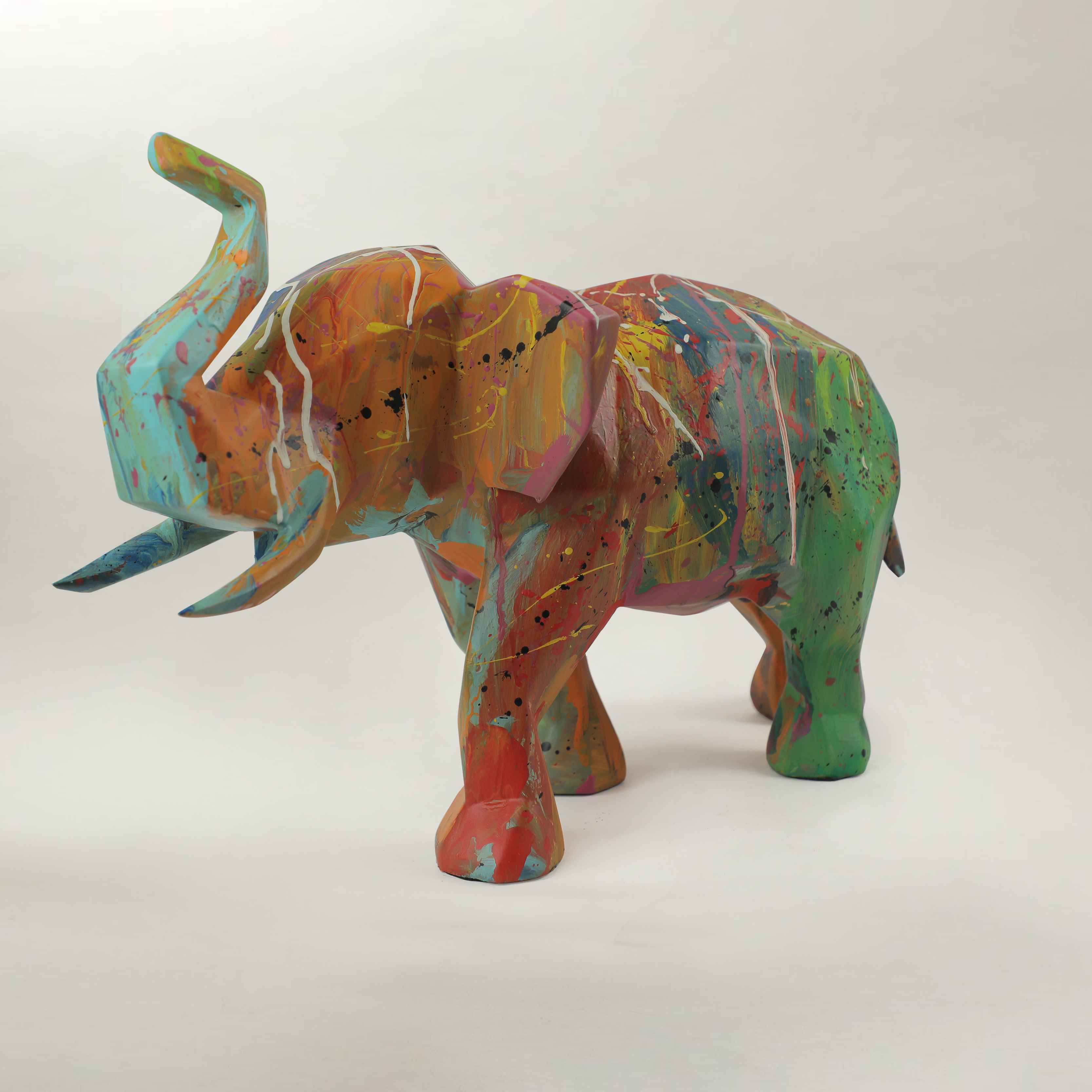 Hand-Painted Elephant