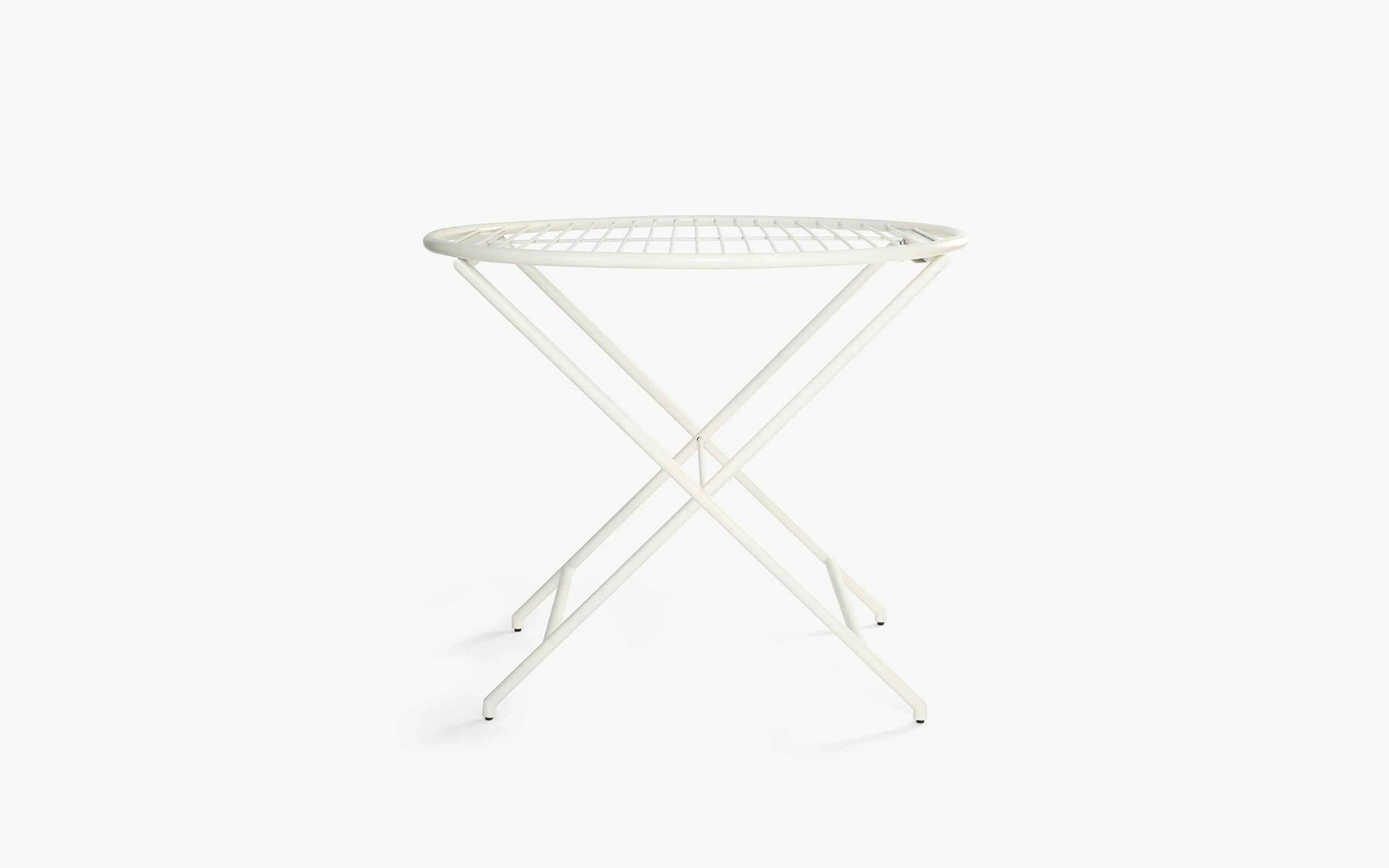 Patio Off White Folding Table