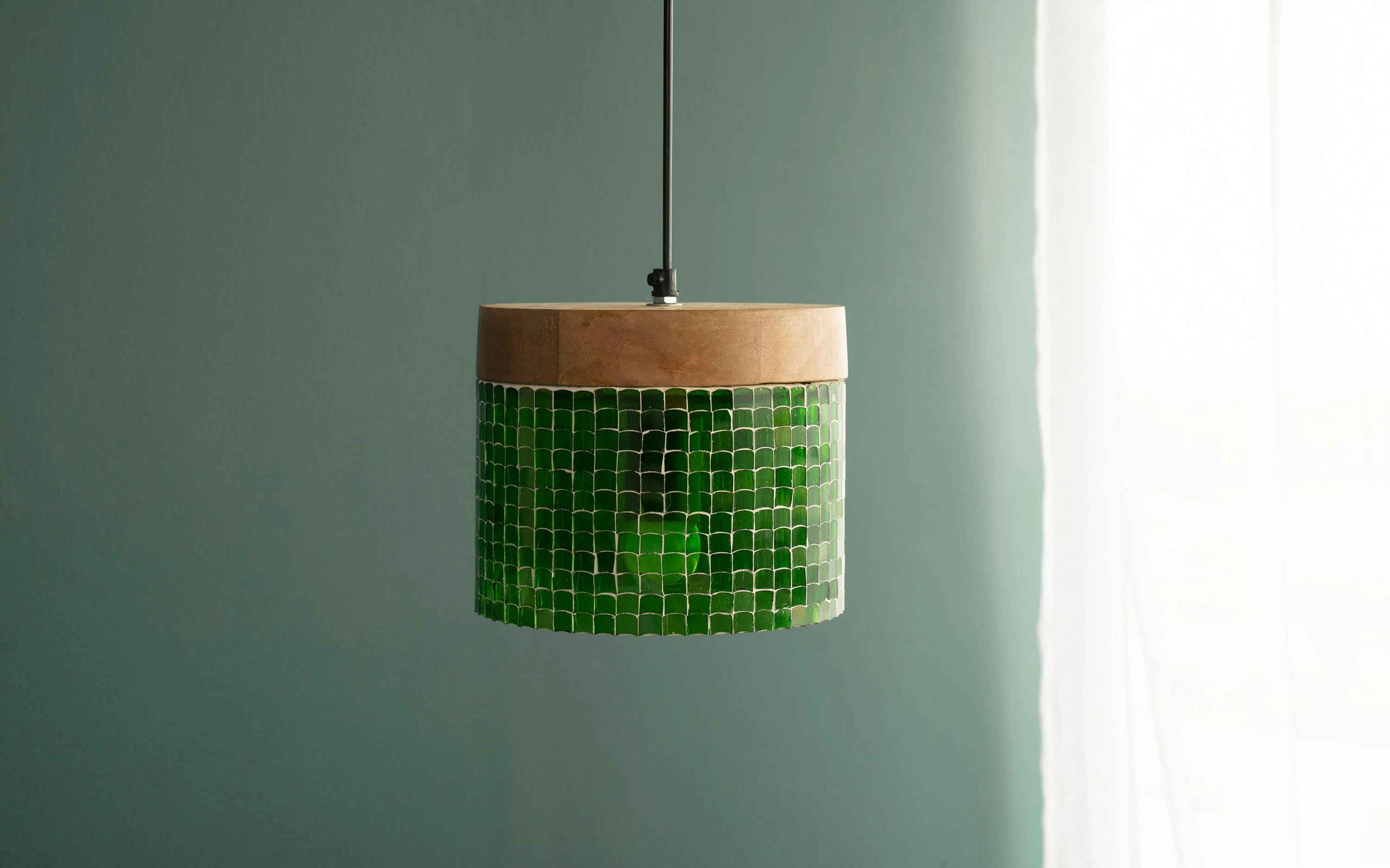 Freedom Squat Green Hanging Lamp