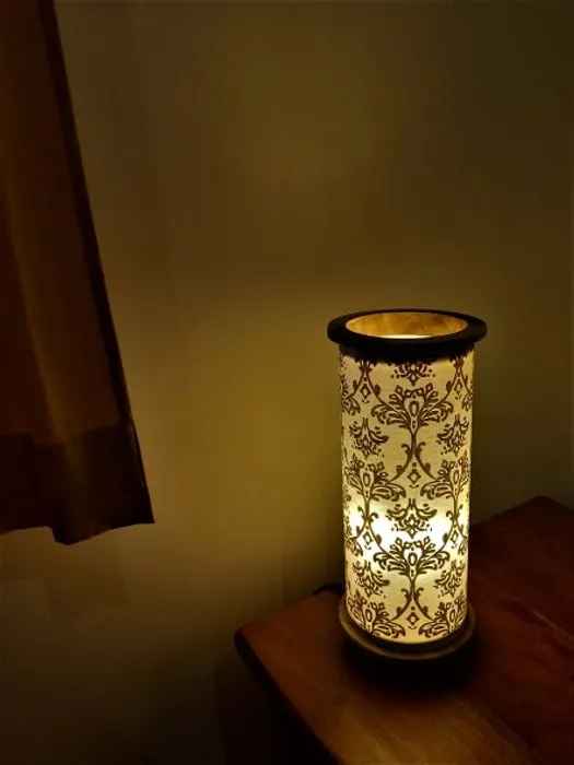 Floral Hand Print Table Lamp