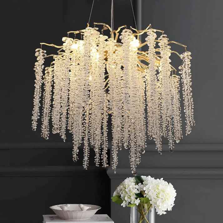 Modern Crystal Tree Branch Chandelier