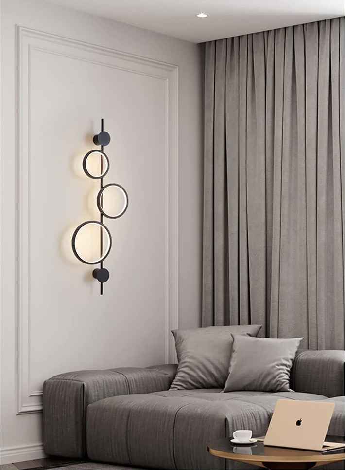 Black Circle Wall Light