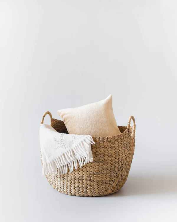 Curved Wicker Basket