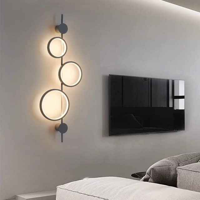 Black Circle Wall Light