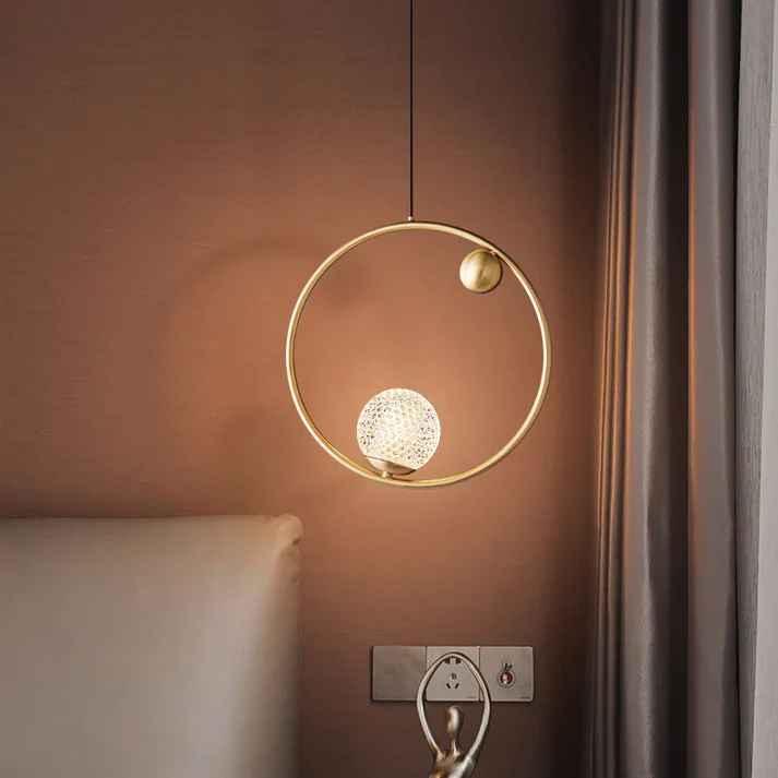 Led Electroplated Ring Pendant Light