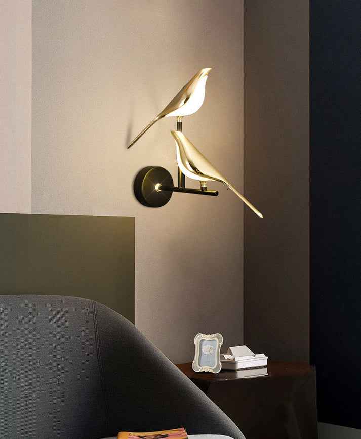 2 Bird Wall Light