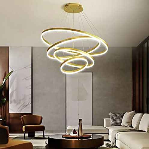 4 Rings Led Ring Chandelier