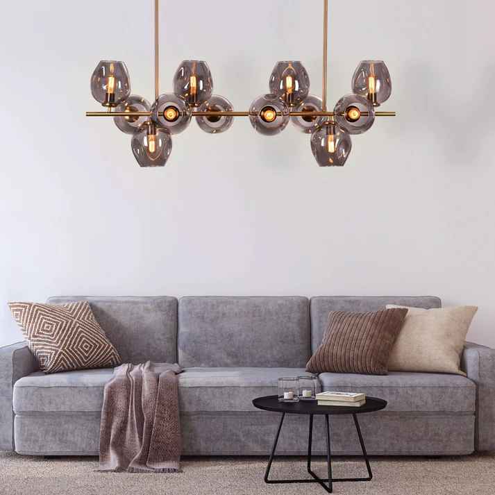 Smoky Glass Chandelier