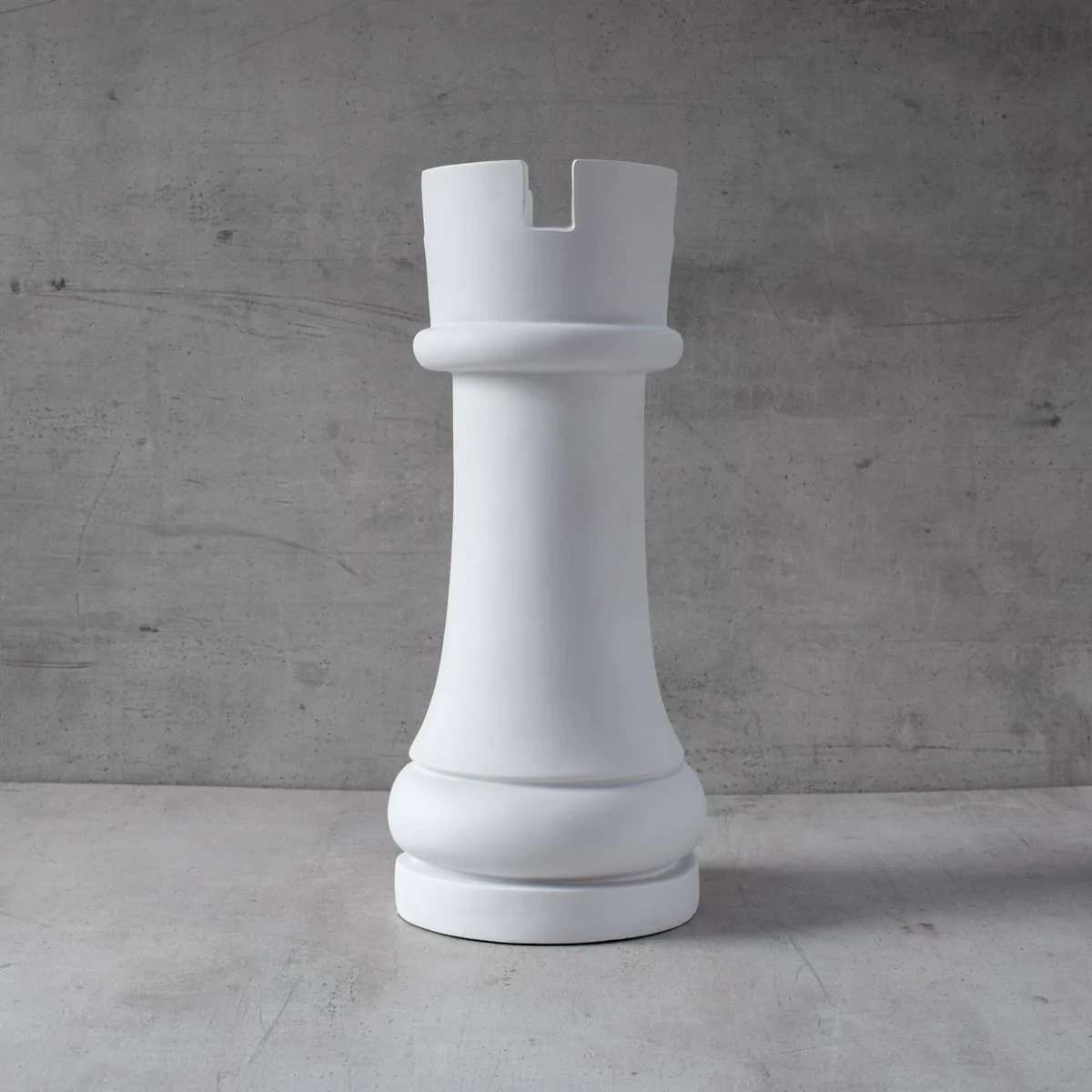 Chess Rook Sculpture - White