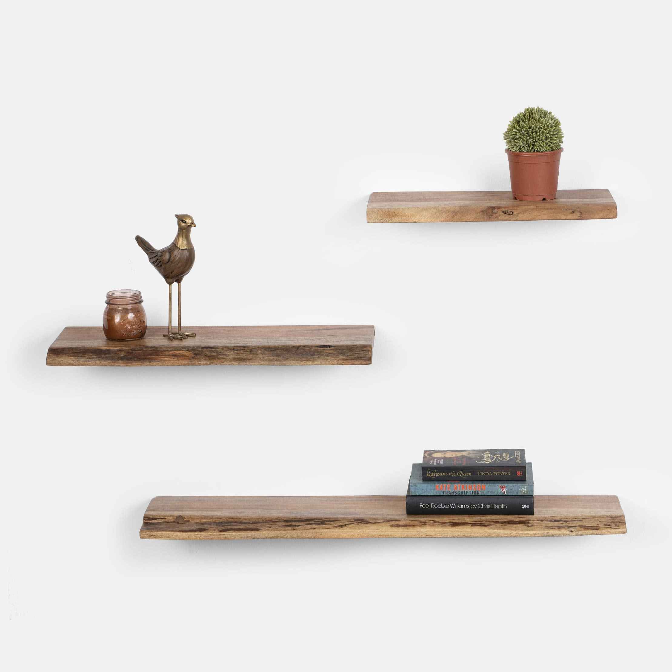 Handcrafted Wall Mounted Wooden Inverted Style Hooks