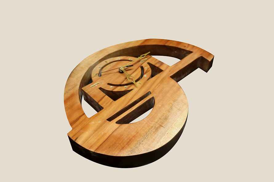 Modern Designer Wooden Wall Clock