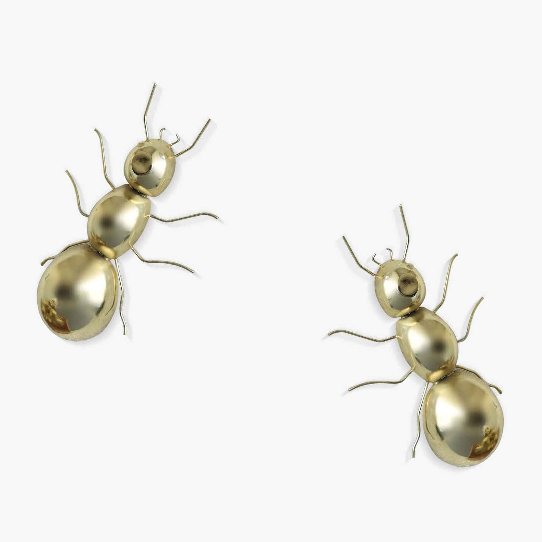 Ant Wall Decor Gold Big Set Of 2