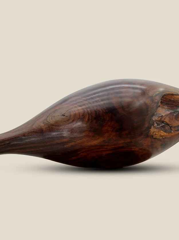 Rosewood Flower Vase Droplet Shaped