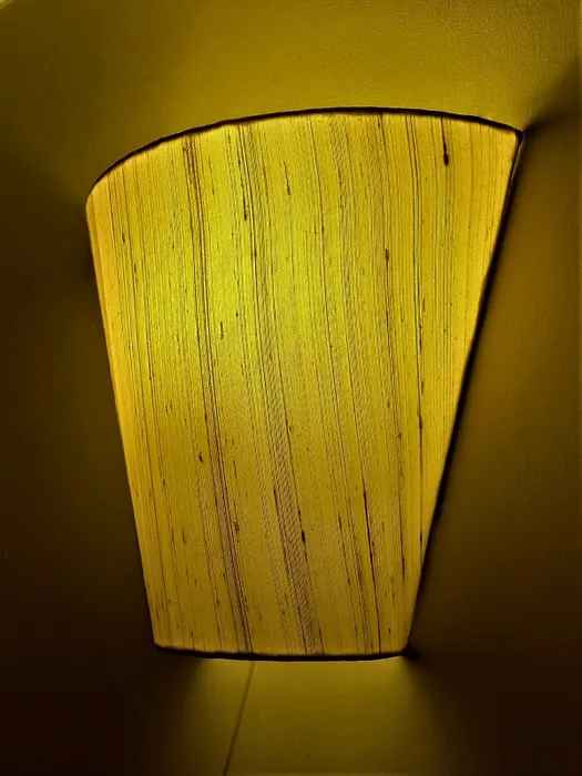 Cylindrical Banana Fibre Floor Lamp