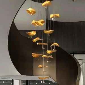 Modern Lotus Leaf Led Chandelier