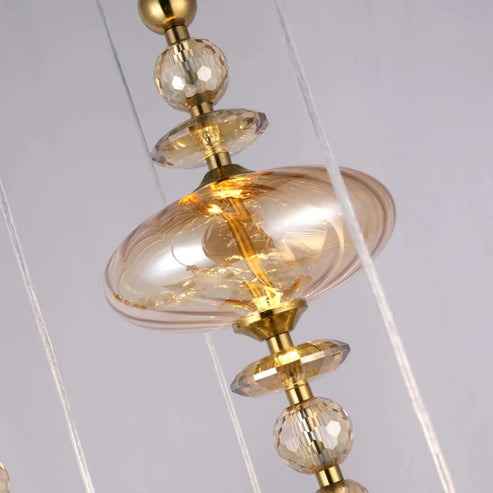 7 Light Glass Ceiling Lamp