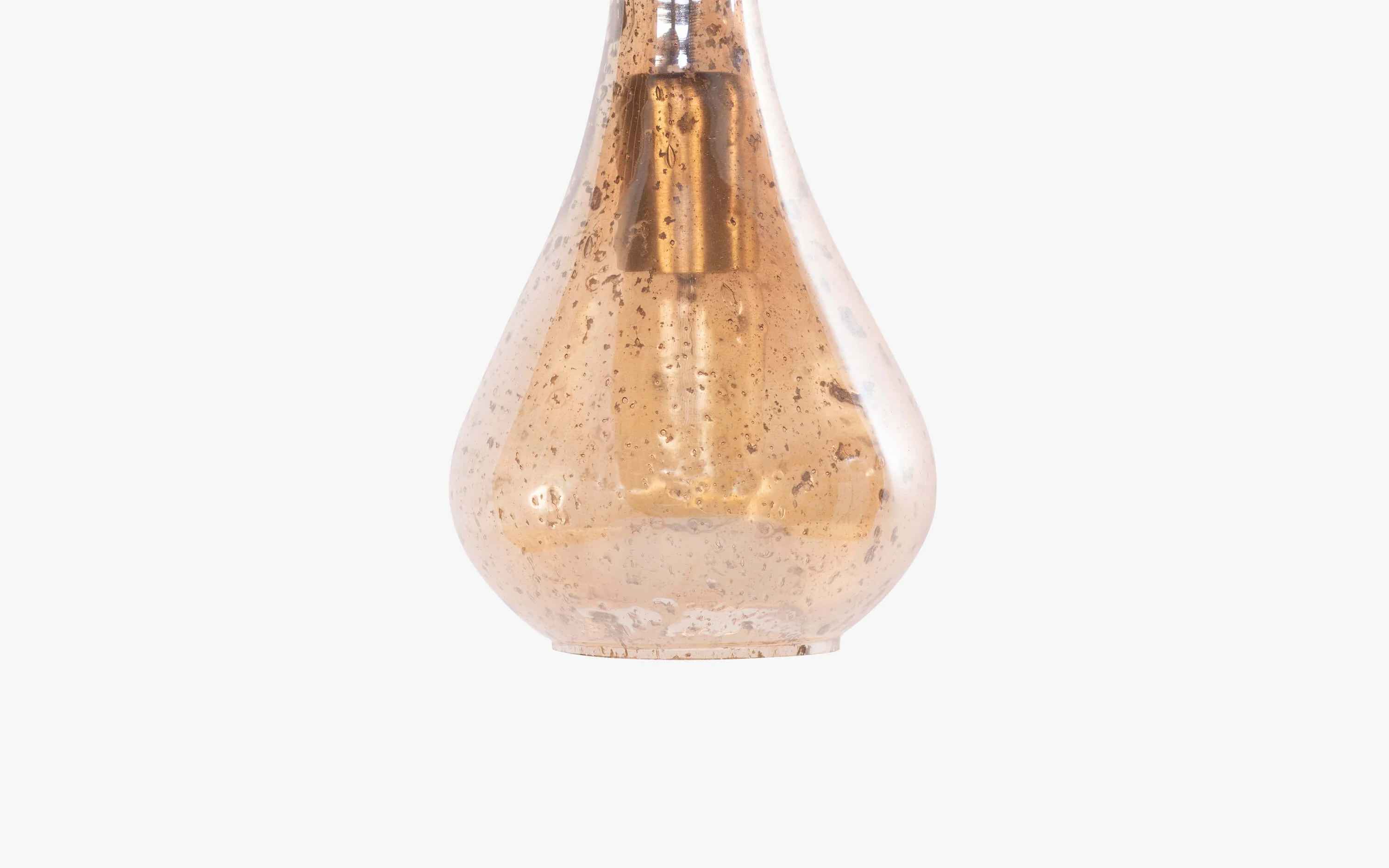 Sitara Glass Hanging Lamp Gold Small